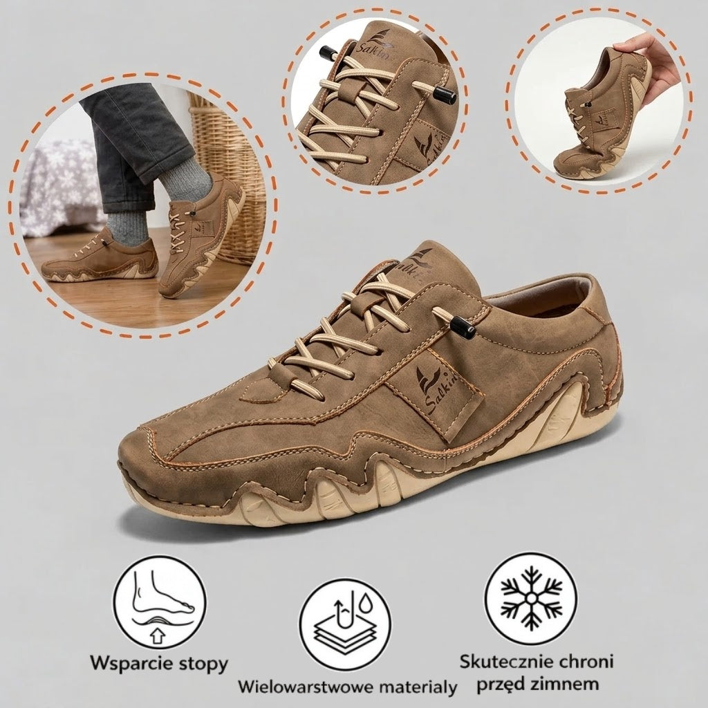 ⏰ 40% zniżki – tylko dziś! 🔥 | Wysokiej jakości ortopedyczne buty ze skóry naturalnej | Wspierają łuk stopy, łagodzą ból i ułatwiają chodzenie.