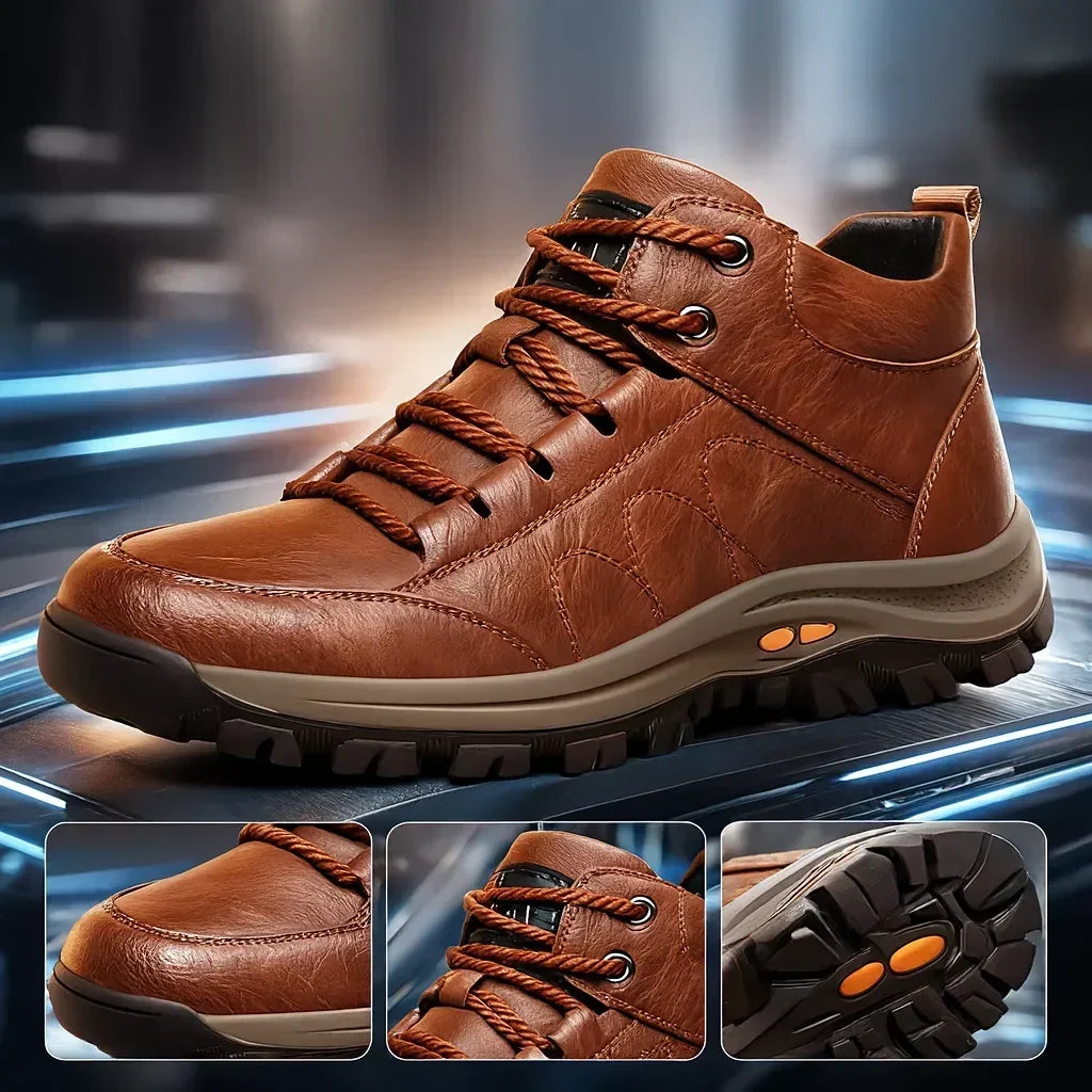 (🎁Oferta ograniczona czasowo) Buty z miękkiej i wygodnej włoskiej skóry cielęcej 🐂 Ręcznie szyte, wodoodporne i antypoślizgowe ✅ Wsparcie łuku stopy: wygodne chodzenie