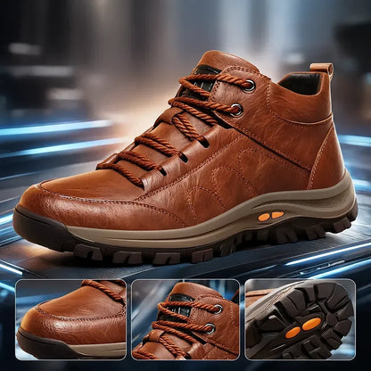 (🎁Oferta ograniczona czasowo) Buty z miękkiej i wygodnej włoskiej skóry cielęcej 🐂 Ręcznie szyte, wodoodporne i antypoślizgowe ✅ Wsparcie łuku stopy: wygodne chodzenie