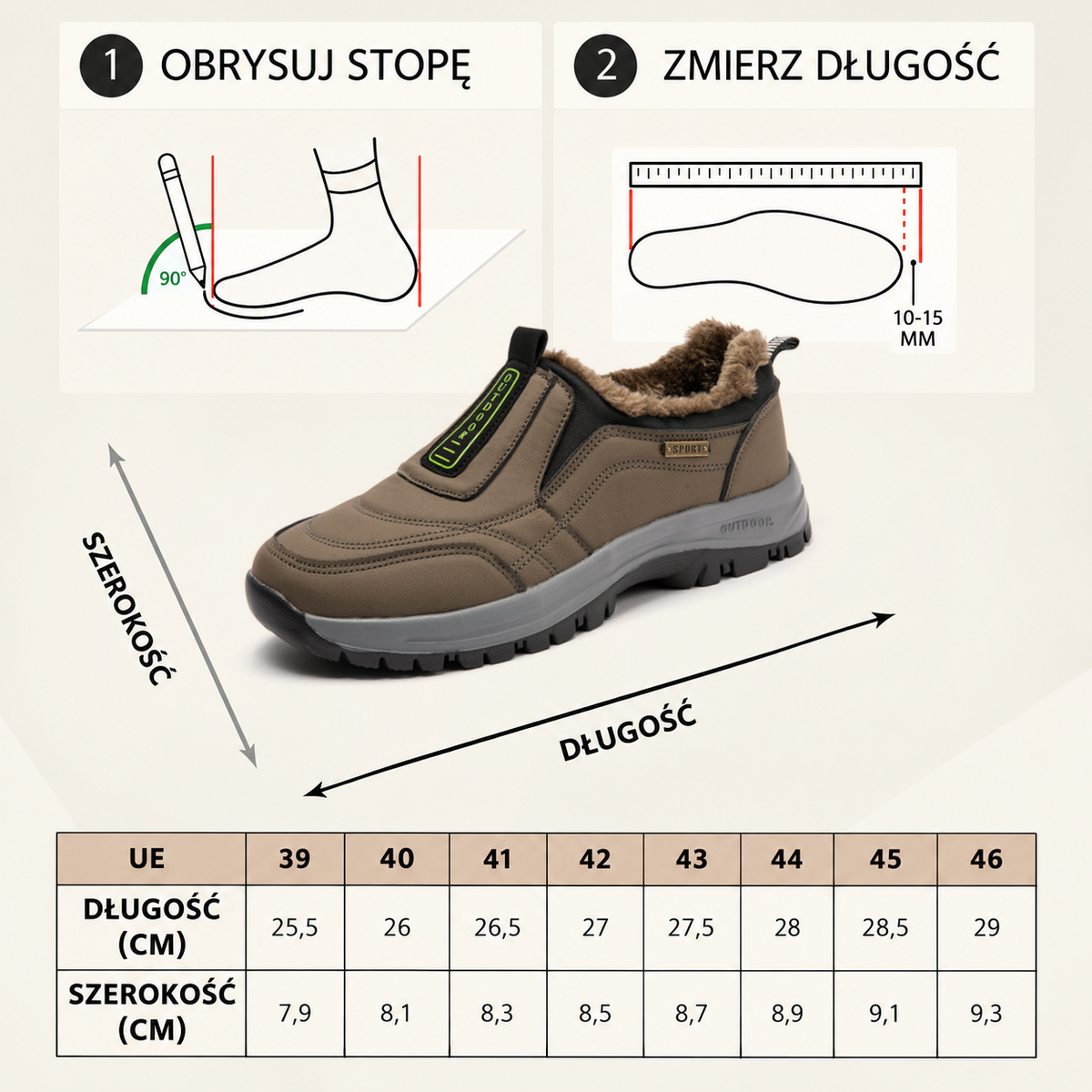 🔥Ciepłe zimowe buty z owczej skóry z podparciem łuku stopy, zapewniające łatwiejsze i wygodniejsze chodzenie👞