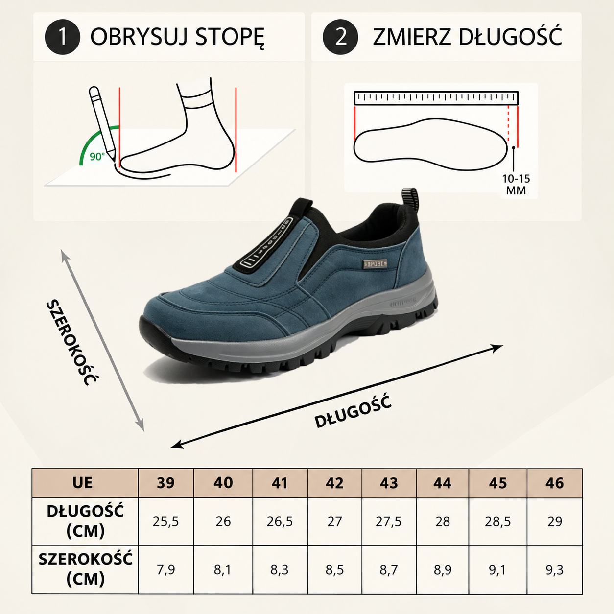 🔥Nie przegap! ✅Nowo zaprojektowane, miękkie, wygodne, wodoodporne i antypoślizgowe buty ortopedyczne ze zamszu, które łagodzą ból stóp👞