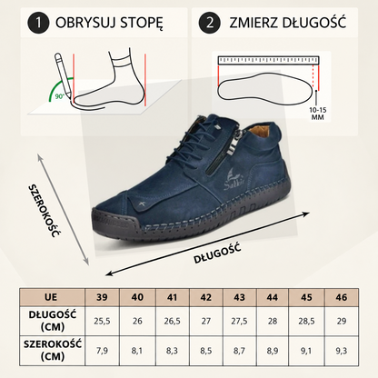 (🎁Ograniczona czasowo zniżka 40%) Wykonane z miękkiej i wygodnej włoskiej skóry cielęcej 🐂 Szyte ręcznie, wodoodporne i antypoślizgowe ✅ Wsparcie łuku stopy: sprawia, że chodzenie jest wygodniejsze i cieplejsze.