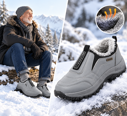 (🔥Oferta ograniczona czasowo — nie przegap!⏰) — Miękkie, wygodne i ciepłe buty z owczej skóry w stylu vintage✅ Zimowa podszewka z polaru + szycie ręczne 👞 (Zawiera konstrukcję z podparciem łuku stopy ułatwiającą chodzenie)