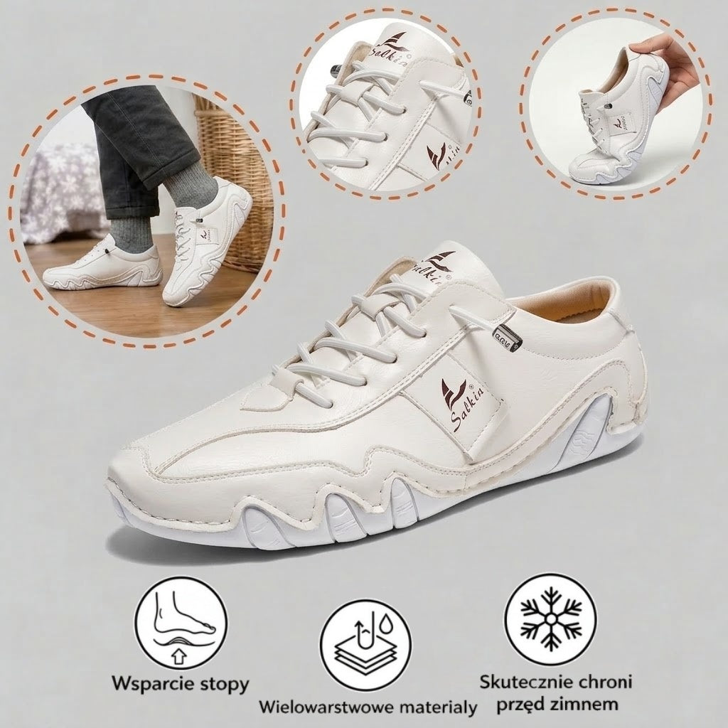 ⏰ 40% zniżki – tylko dziś! 🔥 | Wysokiej jakości ortopedyczne buty ze skóry naturalnej | Wspierają łuk stopy, łagodzą ból i ułatwiają chodzenie.