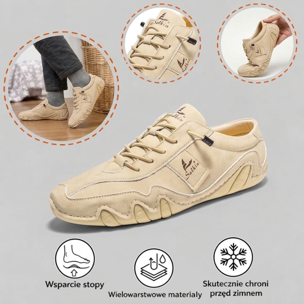 ⏰ 40% zniżki – tylko dziś! 🔥 | Wysokiej jakości ortopedyczne buty ze skóry naturalnej | Wspierają łuk stopy, łagodzą ból i ułatwiają chodzenie.