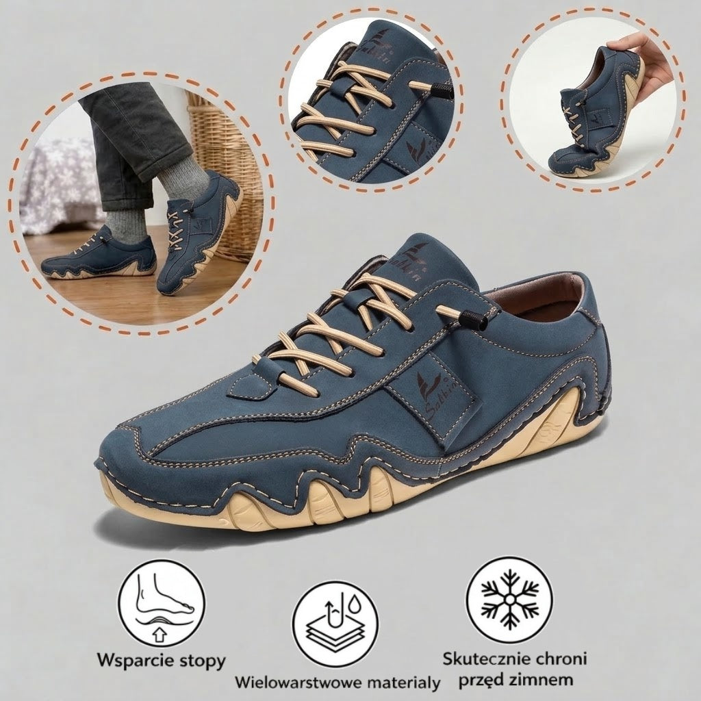 ⏰ 40% zniżki – tylko dziś! 🔥 | Wysokiej jakości ortopedyczne buty ze skóry naturalnej | Wspierają łuk stopy, łagodzą ból i ułatwiają chodzenie.