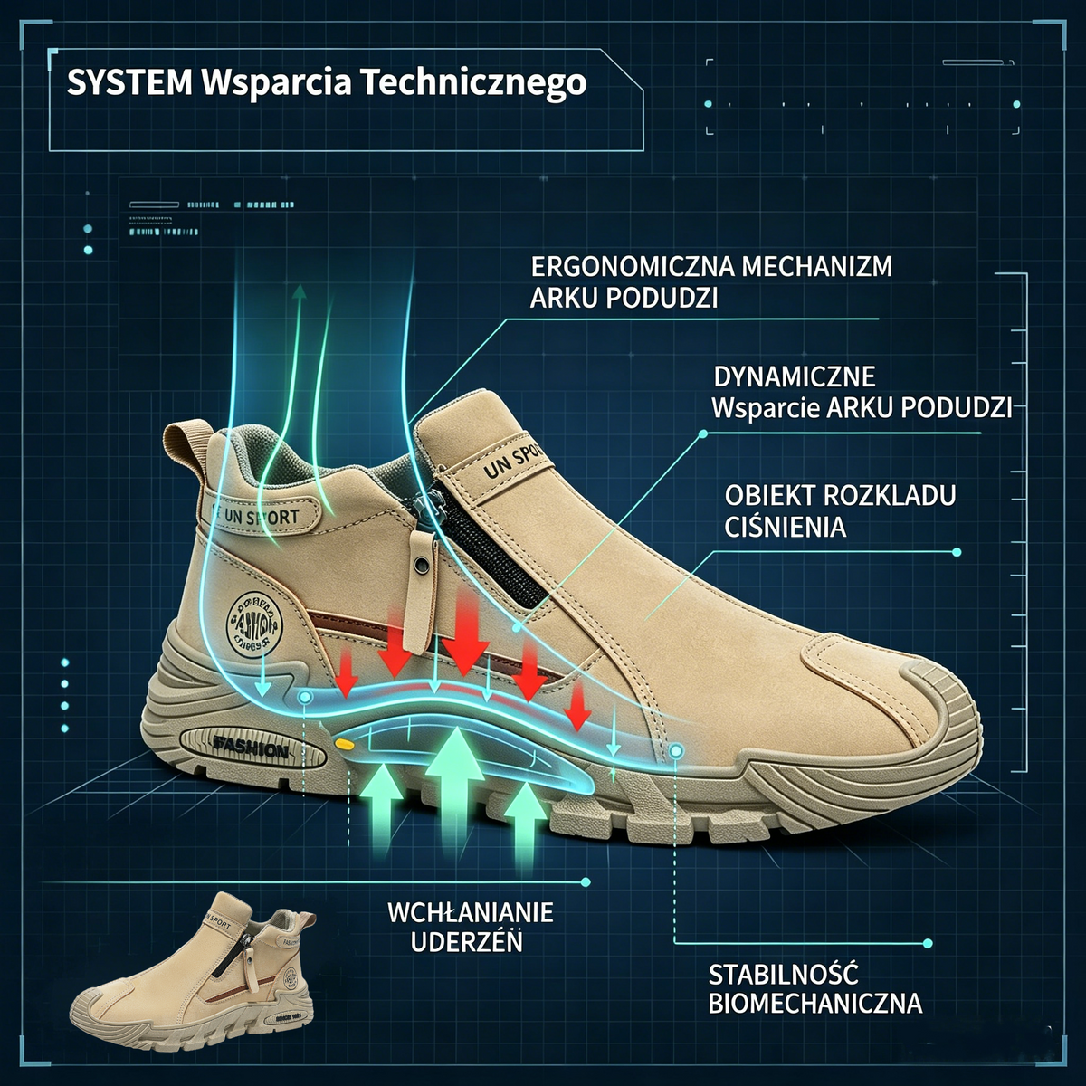 ⏰Ergonomicznie zaprojektowane buty ortopedyczne do chodzenia, amortyzujące wstrząsy✅️Zdrowe buty ortopedyczne stworzone specjalnie dla europejskich mężczyzn.