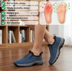 🔥Nie przegap! ✅Nowo zaprojektowane, miękkie, wygodne, wodoodporne i antypoślizgowe buty ortopedyczne ze zamszu, które łagodzą ból stóp👞