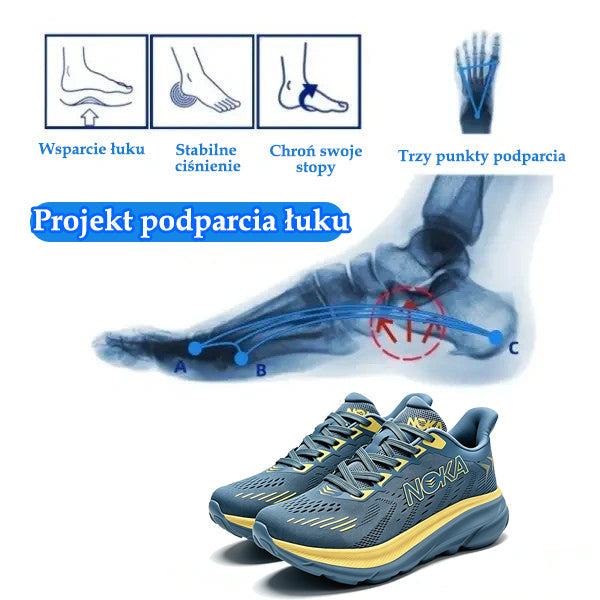 Buty ergonomiczne Tonerma® | 👟 Idealne do codziennej aktywności | Konstrukcja z podparciem łuku stopy skutecznie redukuje zmęczenie.