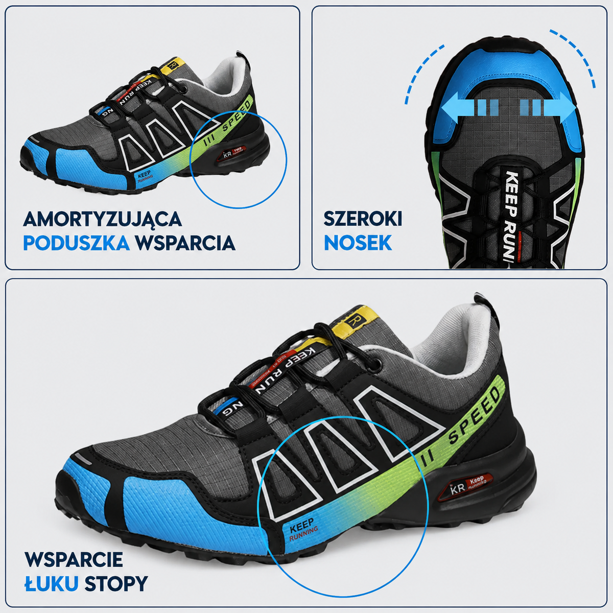 Ortopedyczne buty turystyczne | Ergonomicznie zaprojektowane, aby łagodzić ból pleców, nóg i stawów.