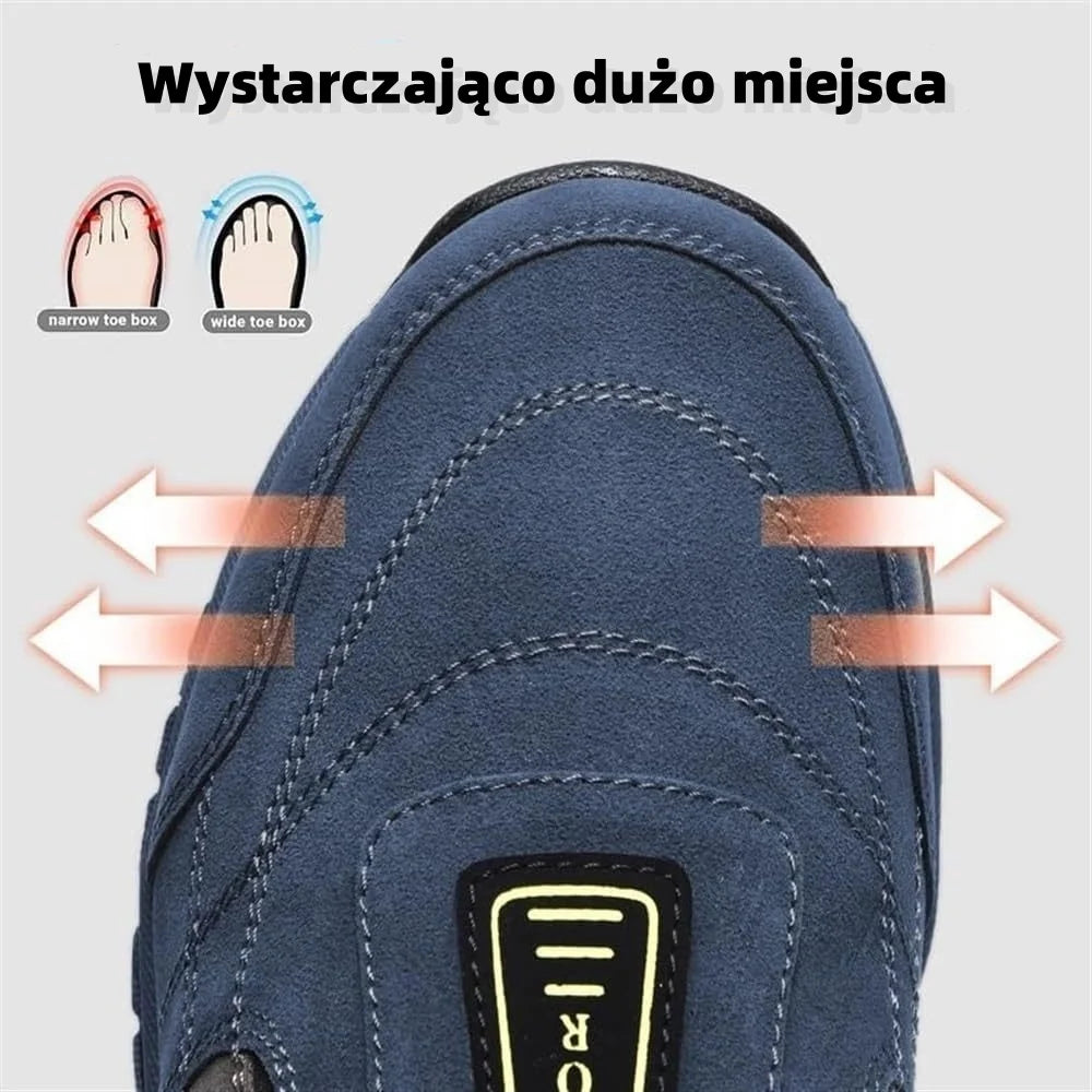 🔥Nie przegap! ✅Nowo zaprojektowane, miękkie, wygodne, wodoodporne i antypoślizgowe buty ortopedyczne ze zamszu, które łagodzą ból stóp👞