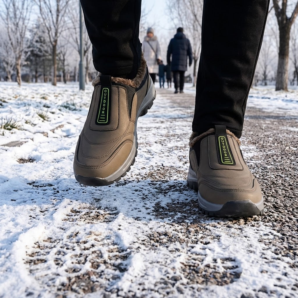 🔥Ciepłe zimowe buty z owczej skóry z podparciem łuku stopy, zapewniające łatwiejsze i wygodniejsze chodzenie👞