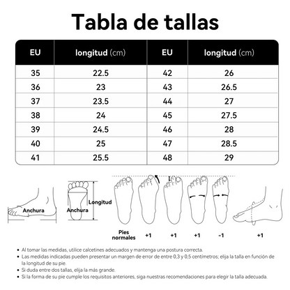 Zapatos ortopédicos cómodos para el trabajo