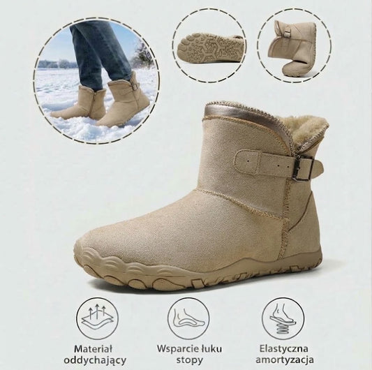 (🔥Oferta ograniczona czasowo — nie przegap!⏰) — Buty z owczej skóry w stylu vintage, miękkie, wygodne i ciepłe✅ Zimowa podszewka z polaru + szycie ręczne 👞 (Wbudowane wsparcie łuku stopy dla łatwiejszego chodzenia)