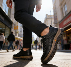 👞 Te oryginalne skórzane, ręcznie szyte buty są miękkie i wygodne, a konstrukcja podparcia łuku stopy redukuje nacisk na stopy i zapewnia wygodę przez cały dzień.