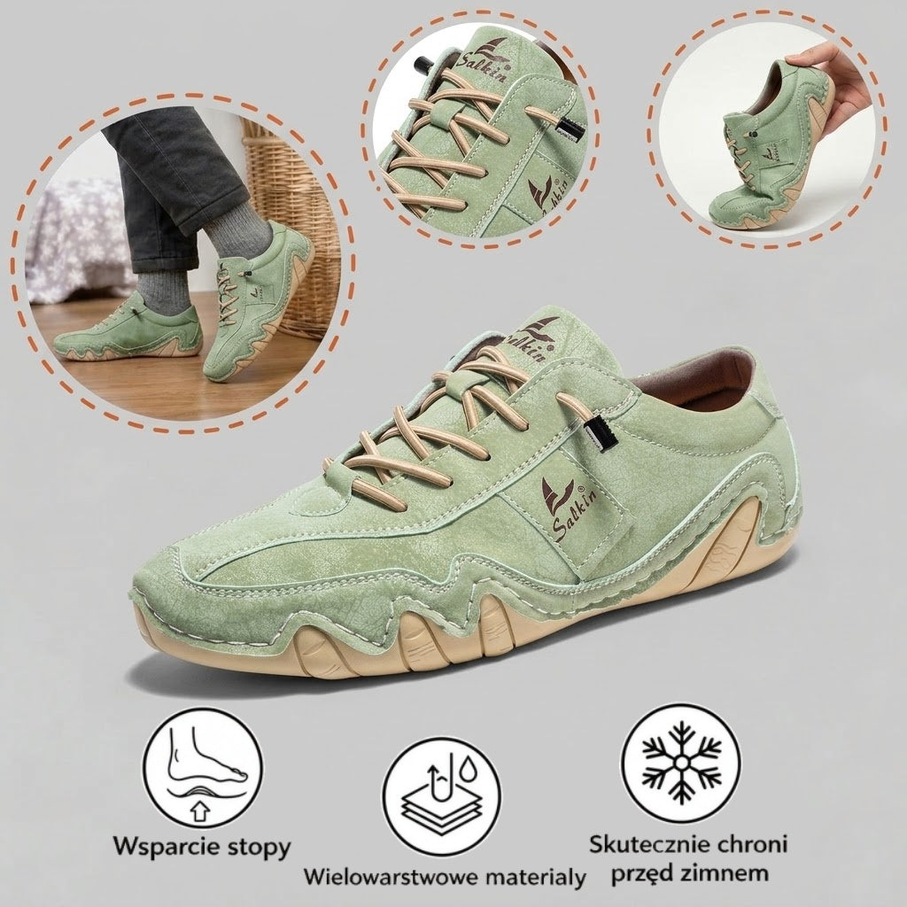 ⏰ 40% zniżki – tylko dziś! 🔥 | Wysokiej jakości ortopedyczne buty ze skóry naturalnej | Wspierają łuk stopy, łagodzą ból i ułatwiają chodzenie.