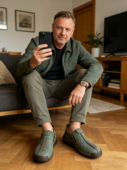 🎉Ostatni dzień! 50% zniżki! ✅ Buty ortopedyczne zaprojektowane specjalnie dla osób z problemami stóp, wykonane z australijskiej skóry cielęcej 👞 Zapewniają wsparcie łuku stopy i łagodzą ból pleców, stawów i stóp.