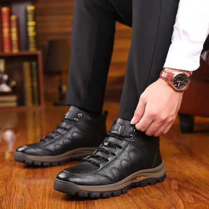 (🎁Oferta ograniczona czasowo) Buty z miękkiej i wygodnej włoskiej skóry cielęcej 🐂 Ręcznie szyte, wodoodporne i antypoślizgowe ✅ Wsparcie łuku stopy: wygodne chodzenie