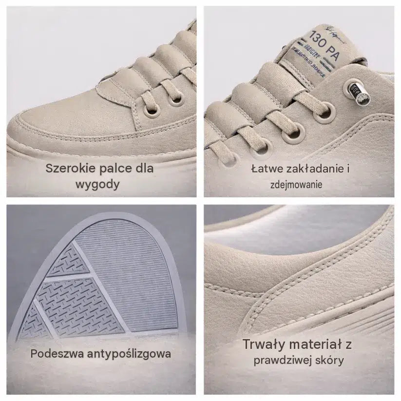 (🎉Ograniczona czasowo zniżka 50% - oferta ważna tylko dziś - nie przegap) - Męskie buty ortopedyczne wykonane z australijskiej skóry cielęcej ✅ Wygodne chodzenie i ulga w bólu