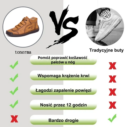 【⏰Nie przegap tej okazji!】Ergonomicznie zaprojektowane buty ortopedyczne z amortyzacją, ✅️Oryginalne skórzane buty ortopedyczne wykonane specjalnie dla mężczyzn z Europy.