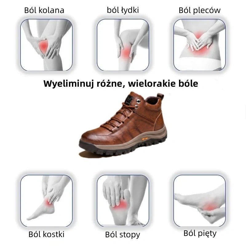 (🎁Oferta ograniczona czasowo) Buty z miękkiej i wygodnej włoskiej skóry cielęcej 🐂 Ręcznie szyte, wodoodporne i antypoślizgowe ✅ Wsparcie łuku stopy: wygodne chodzenie