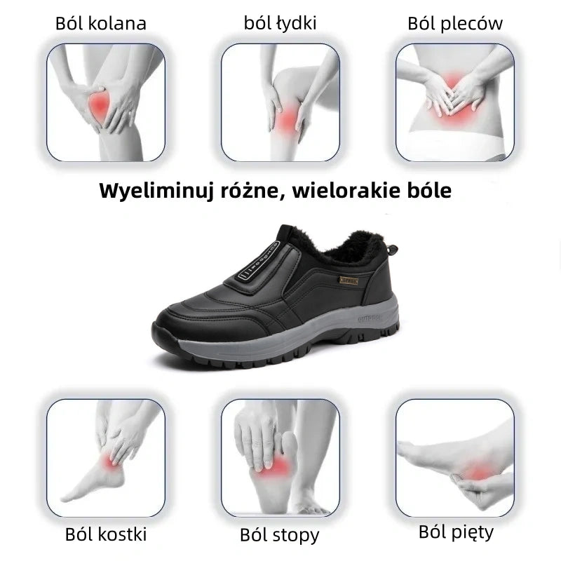 (🔥Oferta ograniczona czasowo — nie przegap!⏰) — Miękkie, wygodne i ciepłe buty z owczej skóry w stylu vintage✅ Zimowa podszewka z polaru + szycie ręczne 👞 (Zawiera konstrukcję z podparciem łuku stopy ułatwiającą chodzenie)
