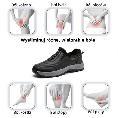 (🔥Oferta ograniczona czasowo — nie przegap!⏰) — Miękkie, wygodne i ciepłe buty z owczej skóry w stylu vintage✅ Zimowa podszewka z polaru + szycie ręczne 👞 (Zawiera konstrukcję z podparciem łuku stopy ułatwiającą chodzenie)