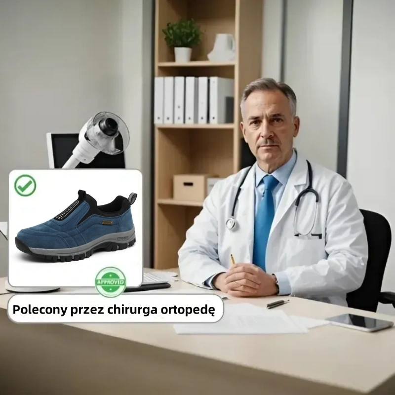 🔥Nie przegap! ✅Nowo zaprojektowane, miękkie, wygodne, wodoodporne i antypoślizgowe buty ortopedyczne ze zamszu, które łagodzą ból stóp👞