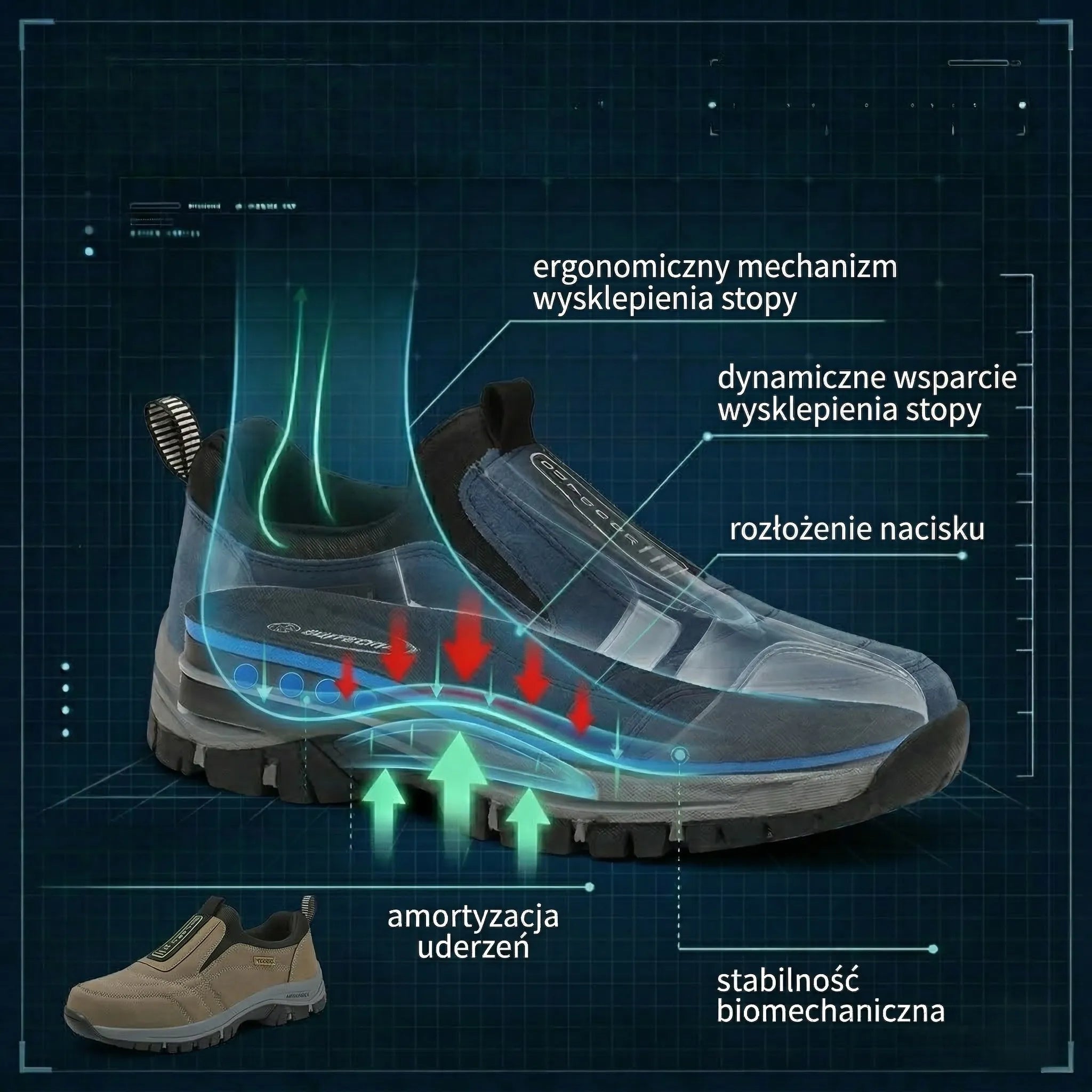 🔥Nie przegap! ✅Nowo zaprojektowane, miękkie, wygodne, wodoodporne i antypoślizgowe buty ortopedyczne ze zamszu, które łagodzą ból stóp👞