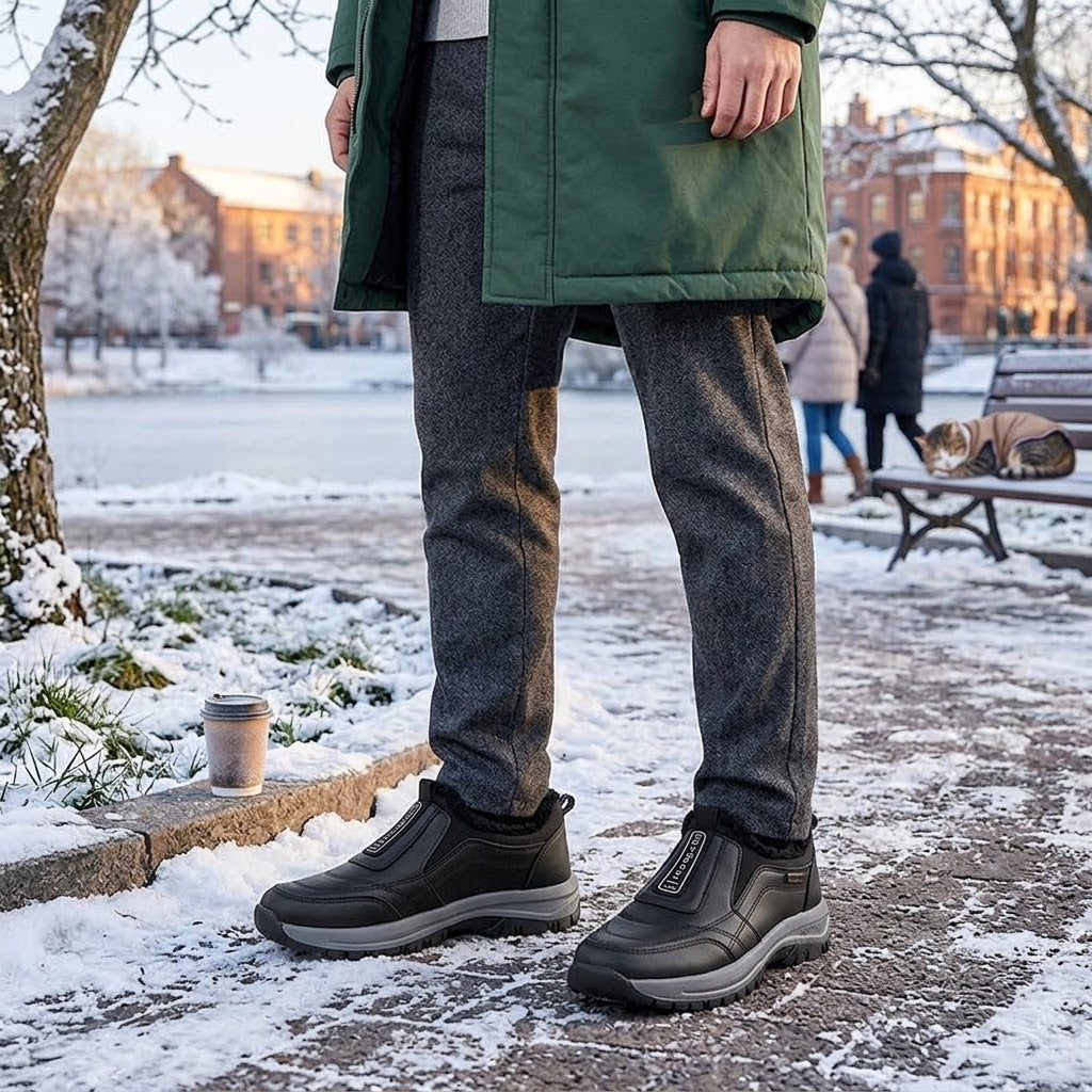 🔥Ciepłe zimowe buty z owczej skóry z podparciem łuku stopy, zapewniające łatwiejsze i wygodniejsze chodzenie👞