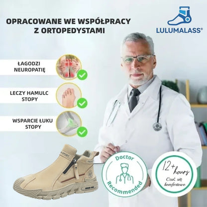 ⏰Ergonomicznie zaprojektowane buty ortopedyczne do chodzenia, amortyzujące wstrząsy✅️Zdrowe buty ortopedyczne stworzone specjalnie dla europejskich mężczyzn.