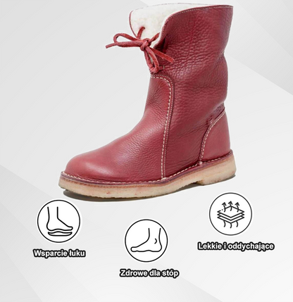 🔥  Miękkie i wygodne buty z owczej skóry w stylu vintage (z podparciem łuku stopy dla łatwiejszego chodzenia)