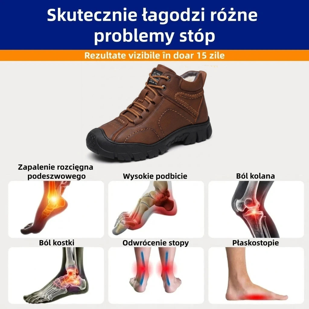 (🎁Ograniczona czasowo zniżka 40%) Wykonane z miękkiej i wygodnej włoskiej skóry cielęcej 🐂 Szyte ręcznie, wodoodporne i antypoślizgowe ✅ Wsparcie łuku stopy: sprawia, że chodzenie jest wygodniejsze i cieplejsze.