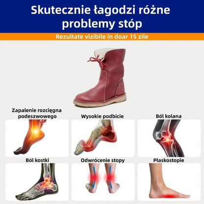 (🎁Ograniczona czasowo zniżka 40%) Wykonane z miękkiej i wygodnej owczej skóry 🐏 Szyte ręcznie, wodoodporne, antypoślizgowe i odporne na zimno ✅ Wsparcie łuku stopy: wygodne chodzenie