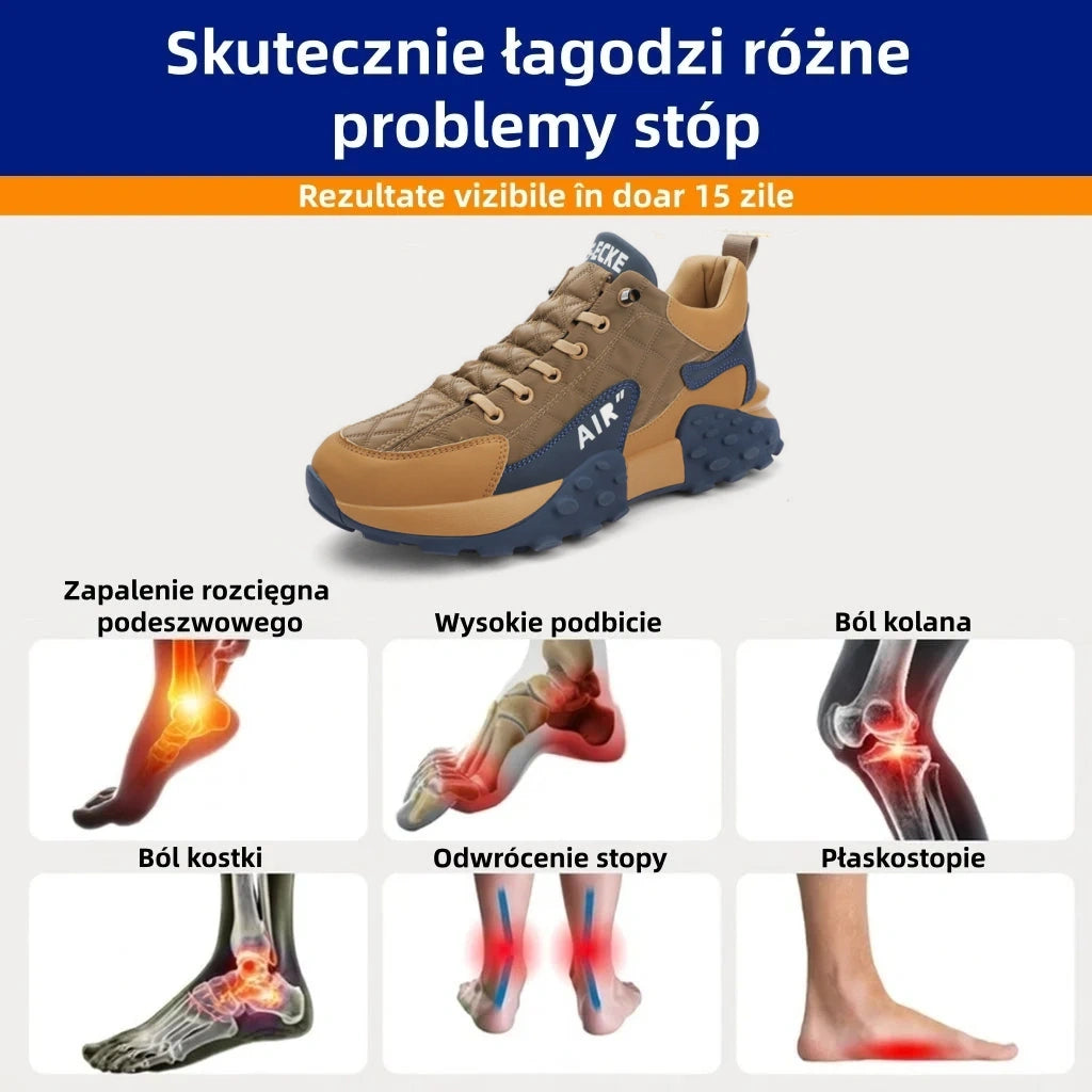 🔥Męskie buty ortopedyczne z amortyzacją ✅ Pożegnaj ból stóp i ciesz się całodziennym komfortem!