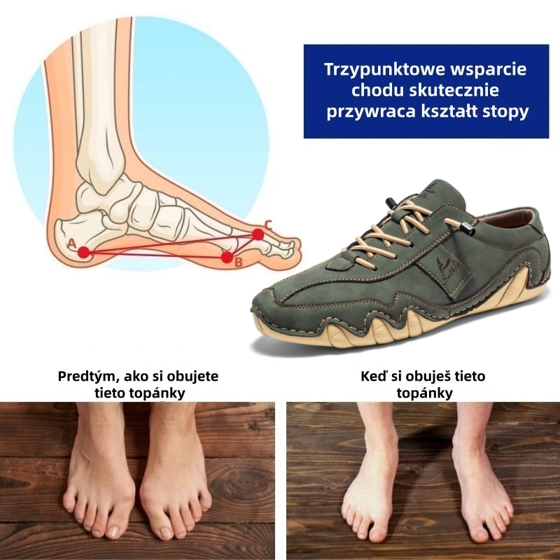 ⏰ 40% zniżki – tylko dziś! 🔥 | Wysokiej jakości ortopedyczne buty ze skóry naturalnej | Wspierają łuk stopy, łagodzą ból i ułatwiają chodzenie.
