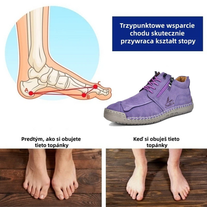 (🎁Ograniczona czasowo zniżka 40%) Wykonane z miękkiej i wygodnej włoskiej skóry cielęcej 🐂 Szyte ręcznie, wodoodporne i antypoślizgowe ✅ Wsparcie łuku stopy: sprawia, że chodzenie jest wygodniejsze i cieplejsze.