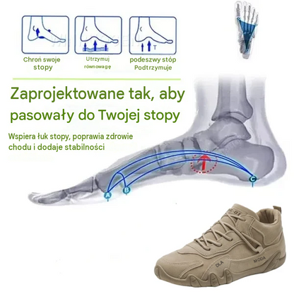 [⏰Ograniczona czasowo zniżka 60% – Nie przegap!] Ergonomicznie zaprojektowane buty ortopedyczne – Wysokiej jakości skóra + szycie ręczne 👞