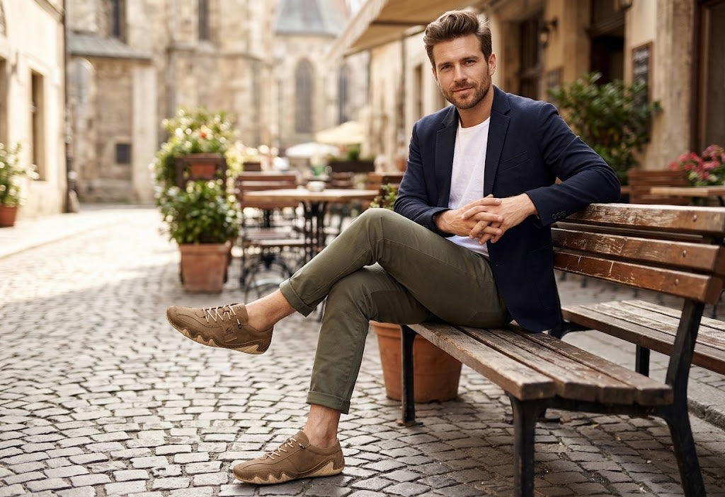 ⏰ 40% zniżki – tylko dziś! 🔥 | Wysokiej jakości ortopedyczne buty ze skóry naturalnej | Wspierają łuk stopy, łagodzą ból i ułatwiają chodzenie.