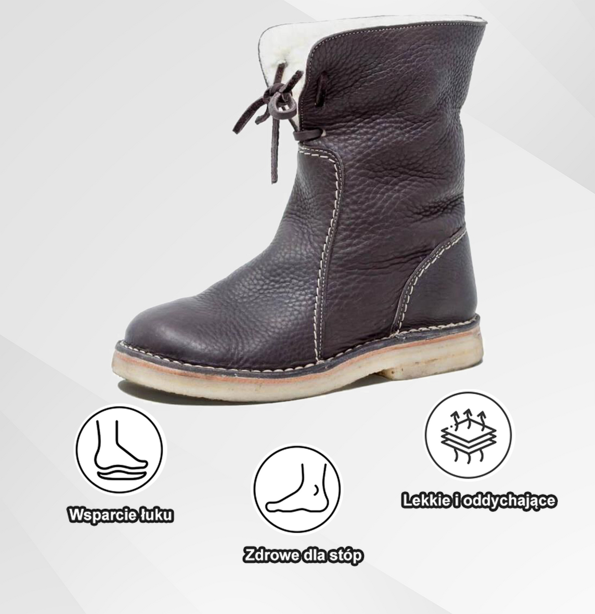🔥  Miękkie i wygodne buty z owczej skóry w stylu vintage (z podparciem łuku stopy dla łatwiejszego chodzenia)